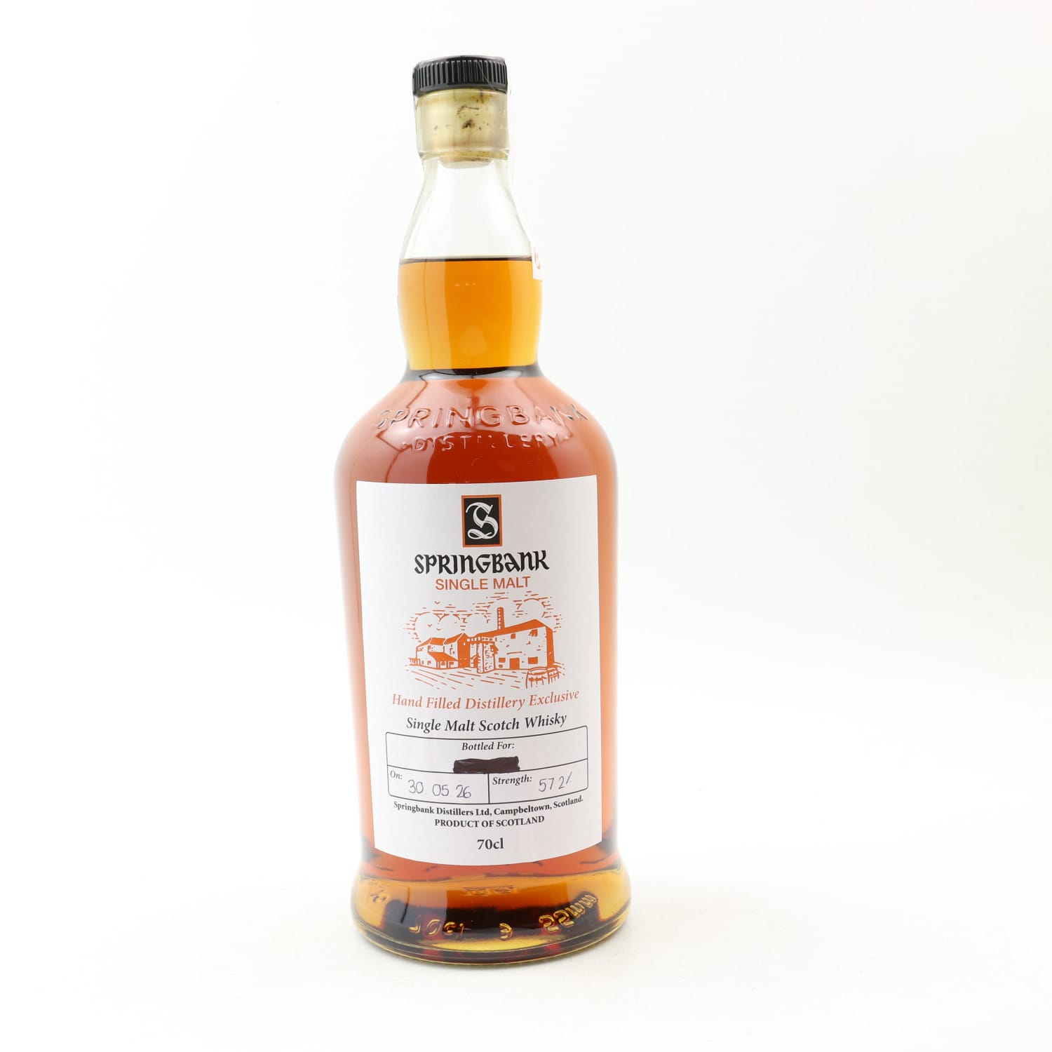 Springbank Hand Filled Distillery Exclusive 70cl 57.20% Scotland Whisky 