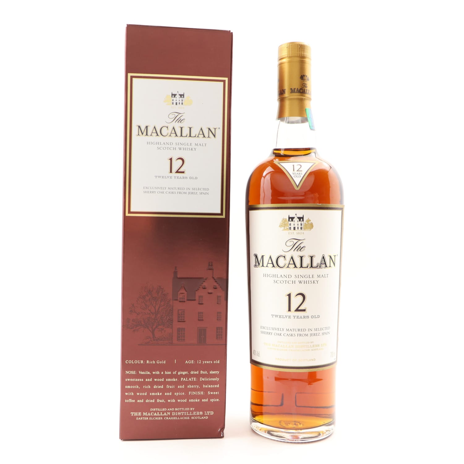 Macallan 12 Year Old 70cl 40.00% Scotland Whisky 
