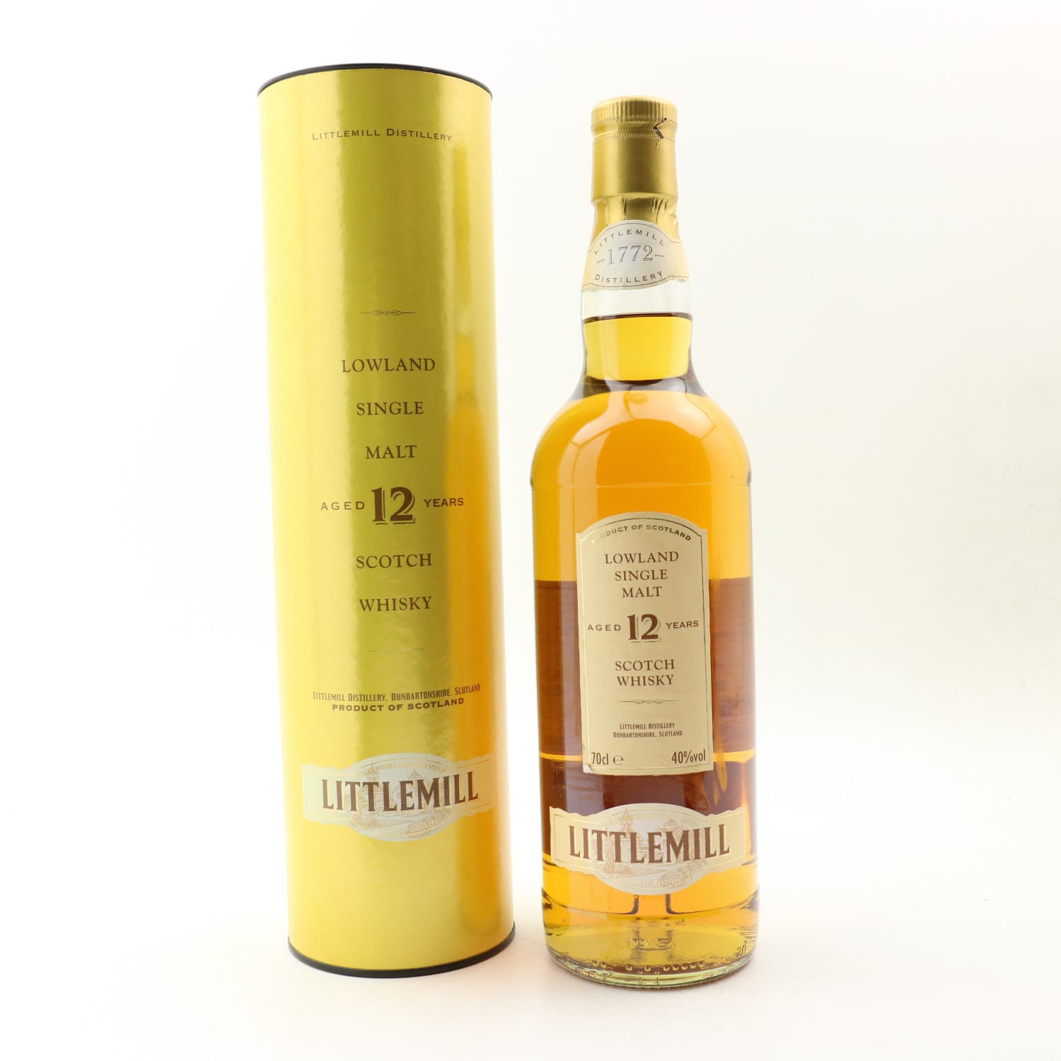 Littlemill 12 Year Old 70cl 40.00% Lowlands Scotland Whisky