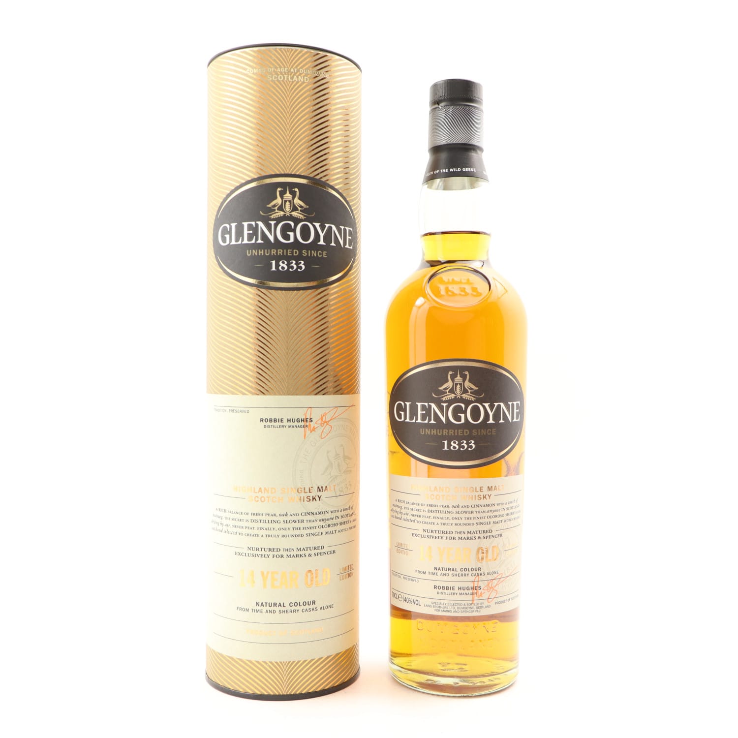 Glengoyne 14 Year Old for Marks & Spencer 70cl 40.00% Highlands Scotland Whisky 