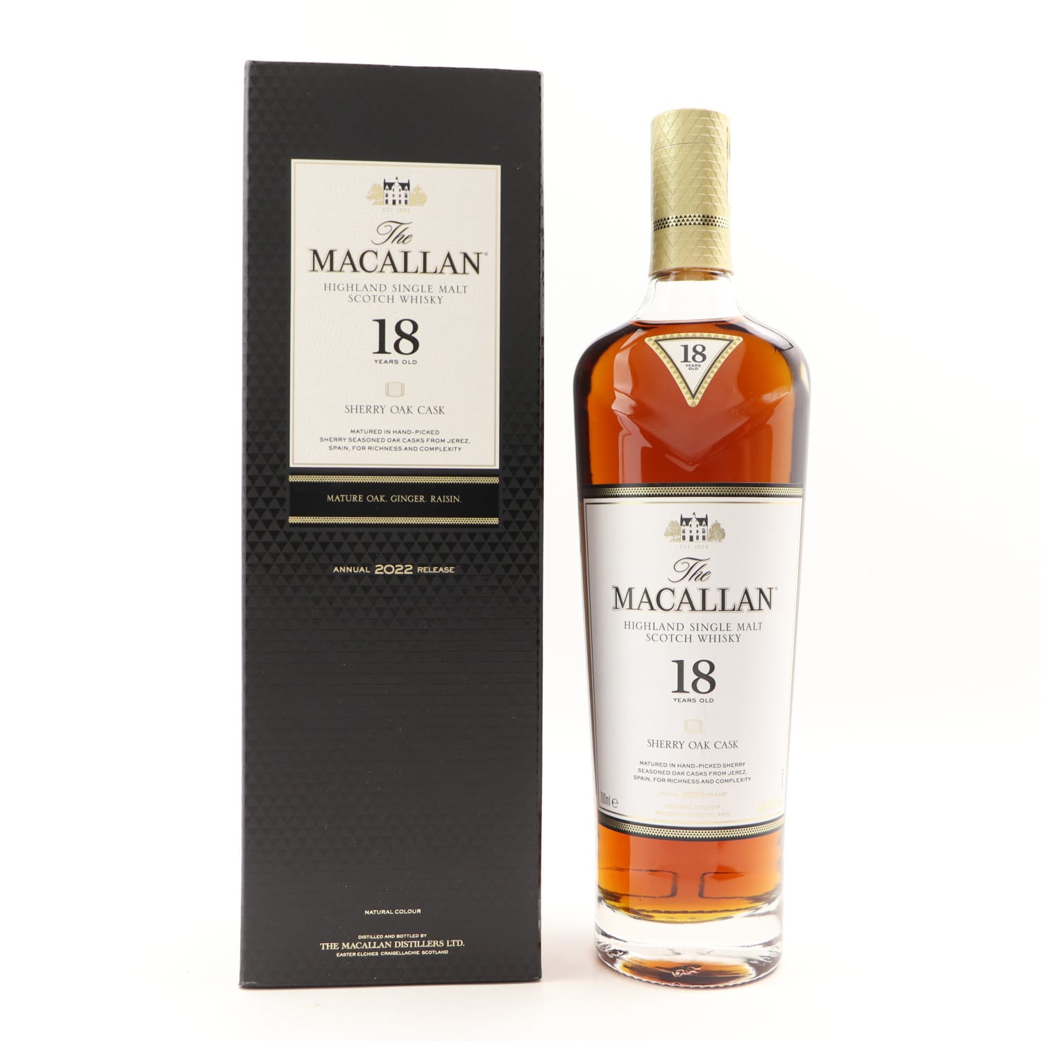 Macallan 18 Year Old Sherry Oak 2022 Release 70cl 43.00% Scotland Speyside Whisky 
