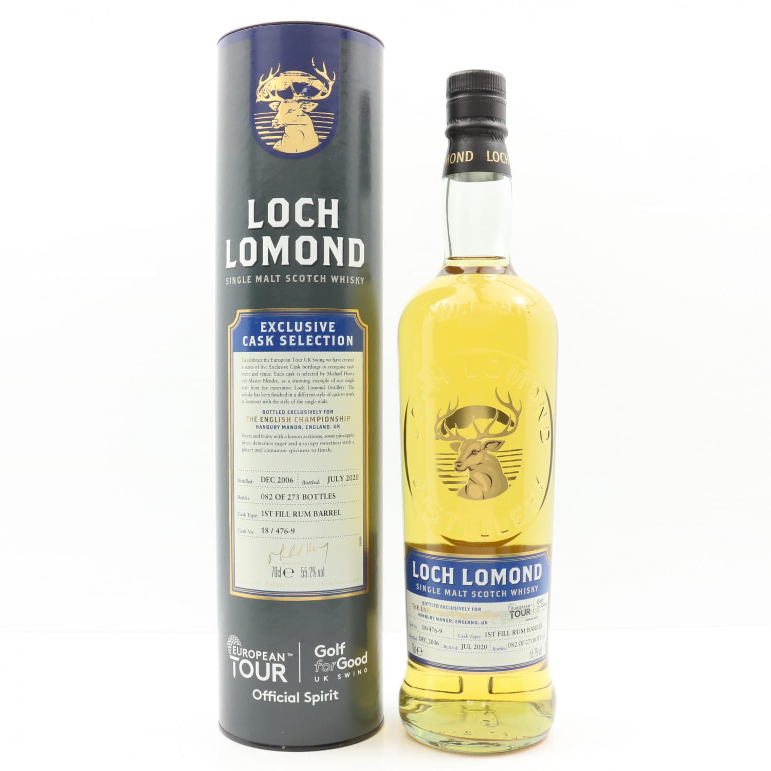 Loch Lomond 2006 Single Cask #18/476-9 for The English Championship 70cl 55.20% Highlands Scotland Whisky 