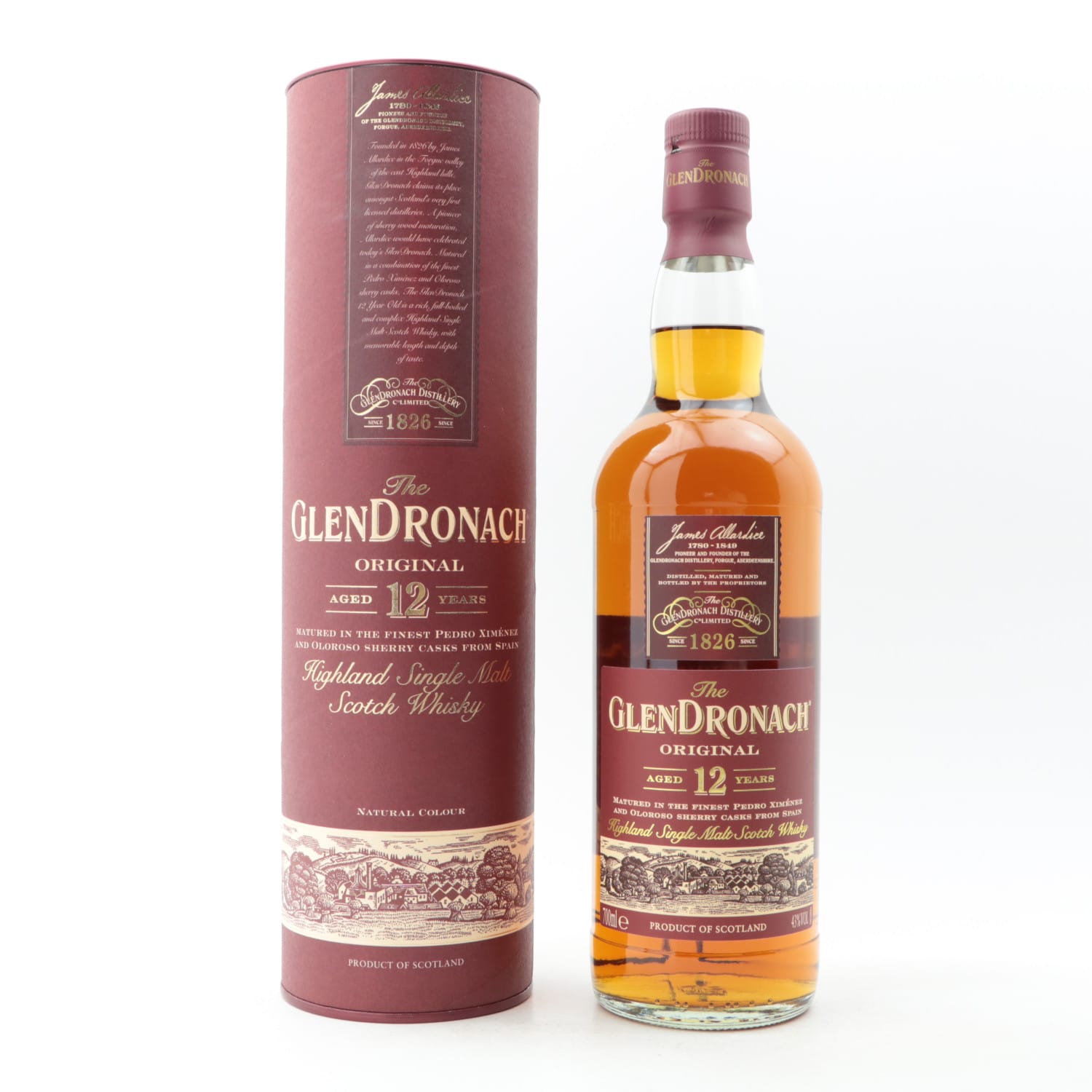 GlenDronach 12 Year Old 70cl 43.00% Highlands Scotland Whisky 