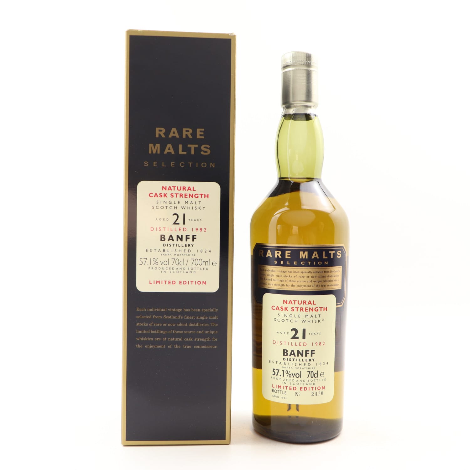 Rare Malts Banff 1982 21 Year Old 70cl 57.10% Highlands Scotland Whisky