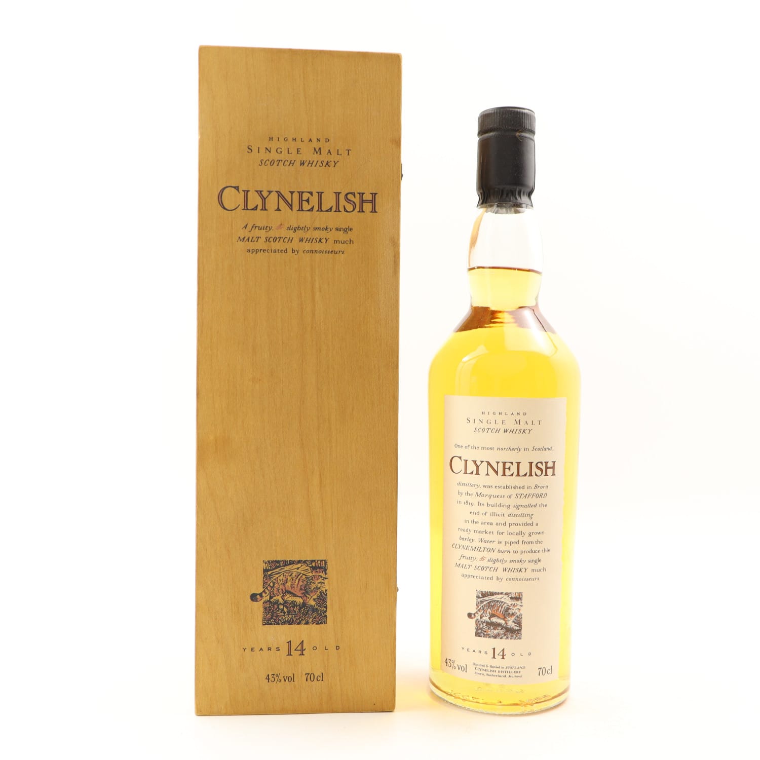Flora & Fauna Clynelish 14 Year Old In Wooden Box 70cl 43.00% Highlands Scotland Whisky