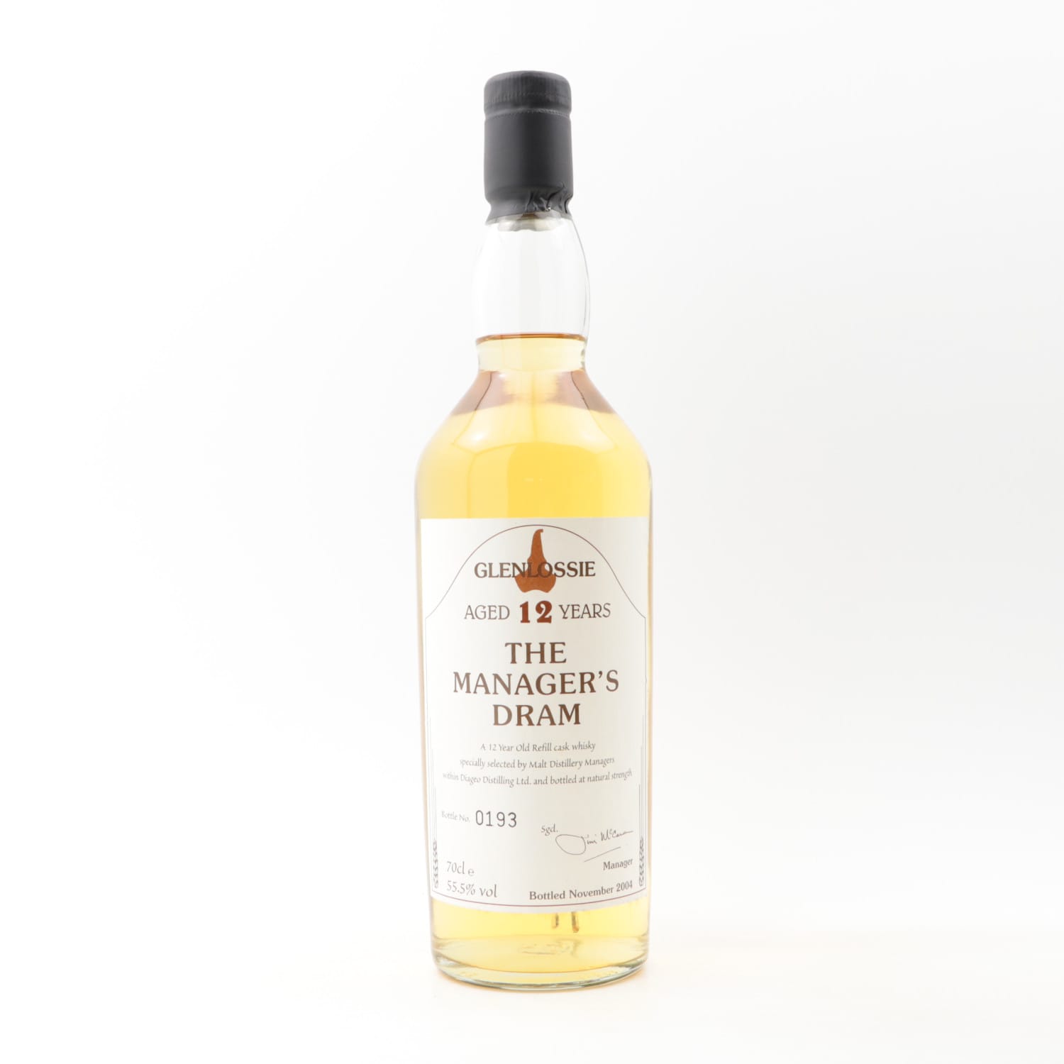 Manager’s Dram Glenlossie 12 Year Old 70cl 55.50% Scotland Speyside Whisky 