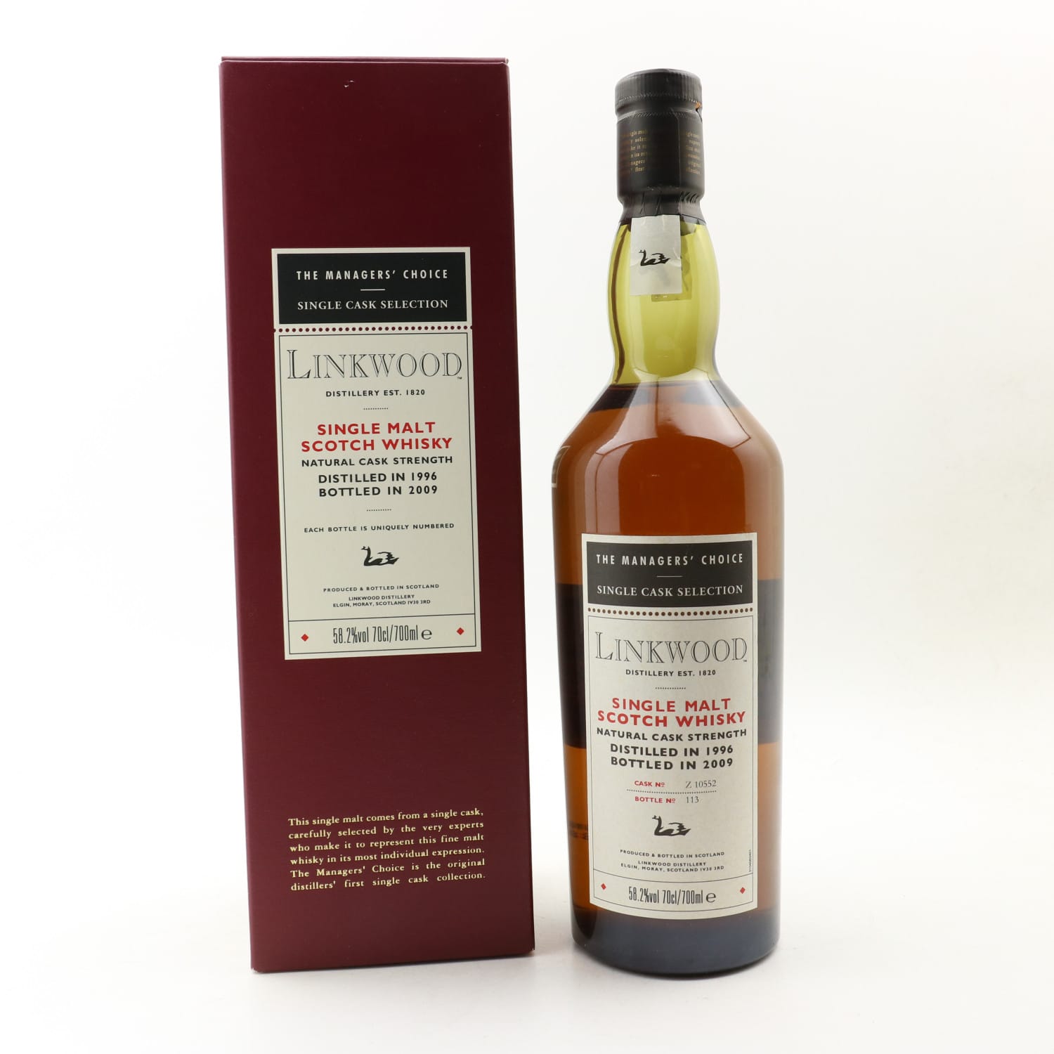 Linkwood 1996 Managers’ Choice 70cl 58.20% Scotland Speyside Whisky