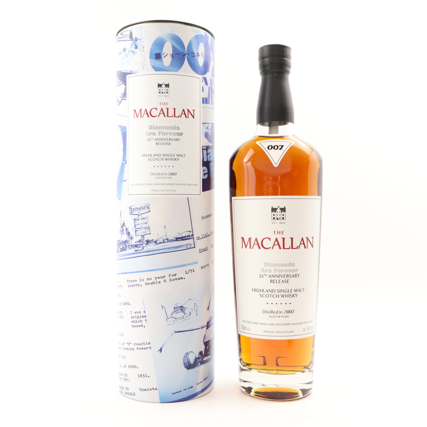 Macallan 2007 18 Year Old Diamonds Are Forever 55th Anniversary 70cl 45.50% Scotland Speyside Whisky 