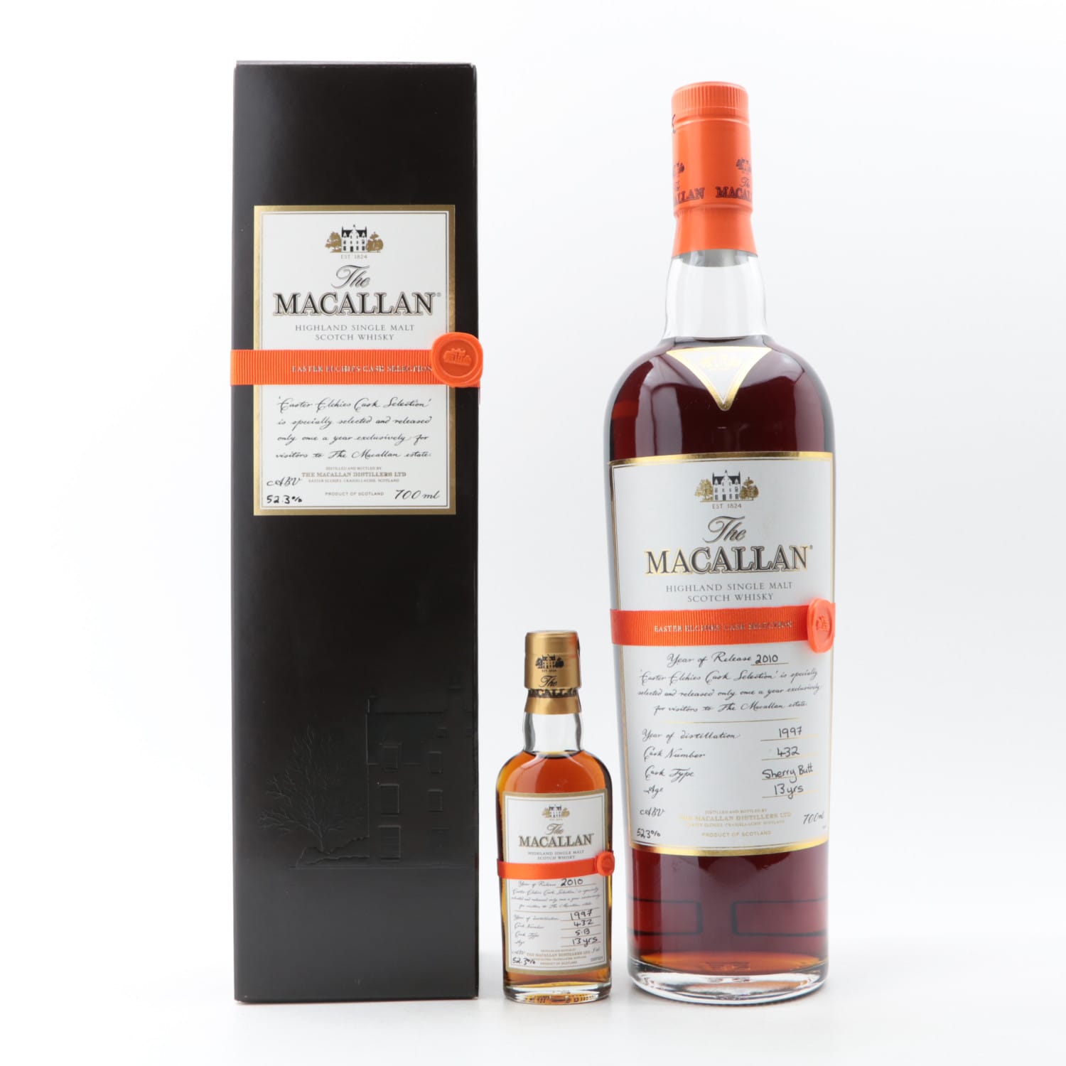 Macallan Easter Elchies 2010 With Matching Mini 5cl 70cl 52.30% Scotland Speyside Whisky 