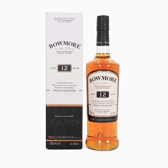 Bowmore – 12 Year Old 70cl 40.00% Scotland Whisky 